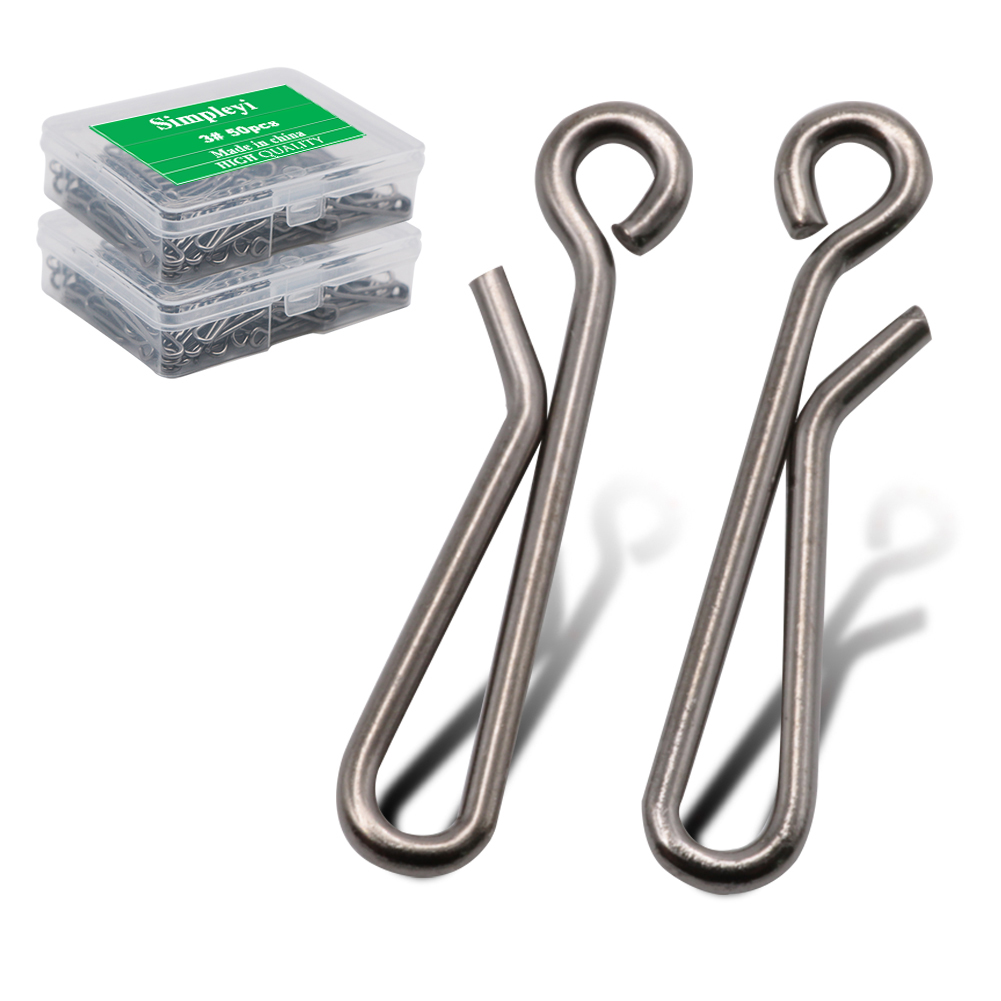 Tackle Box - 50 Cái/hộp Mang Khóa Lăn Xoay
