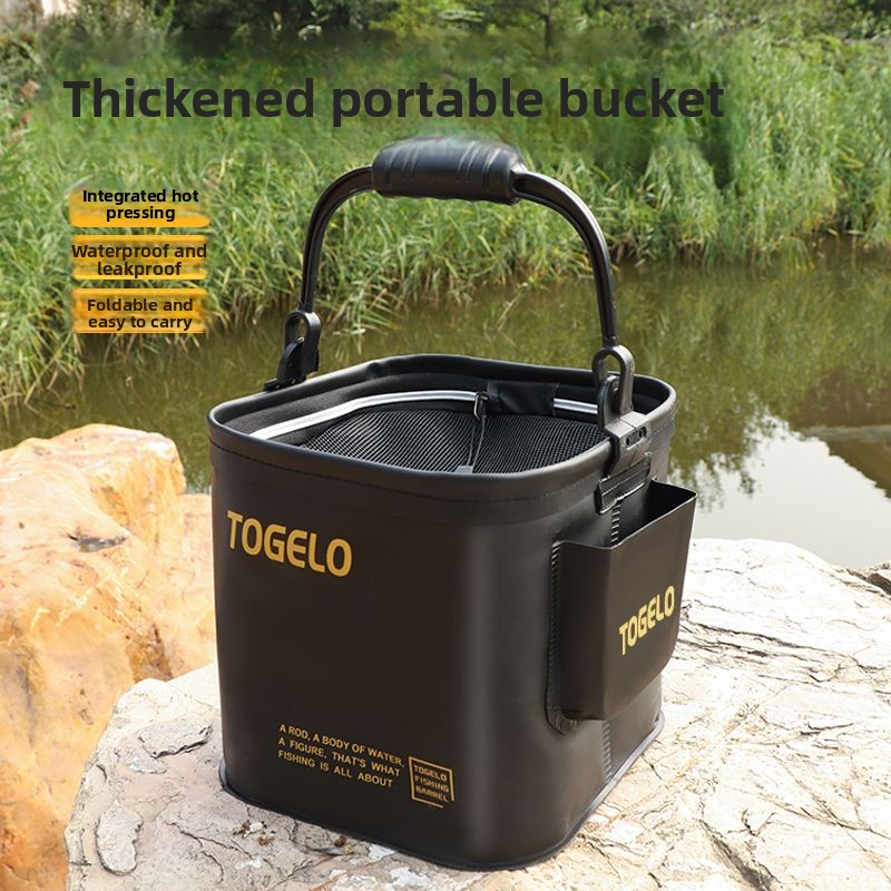 Fish bucket New folding fishin - đánh giá và giá Fishing Equipment In