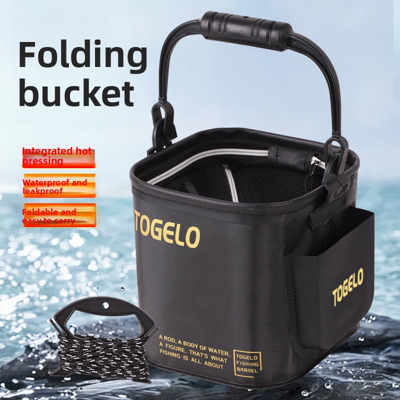 Fish bucket New folding fishin - đánh giá và giá Fishing Equipment In