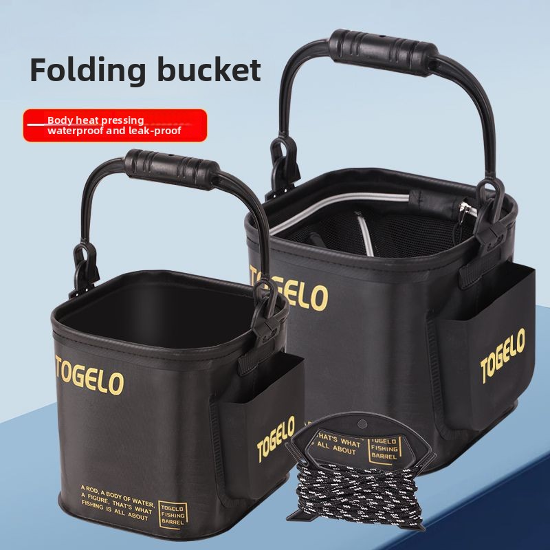 Fish bucket New folding fishin - đánh giá và giá Fishing Equipment In