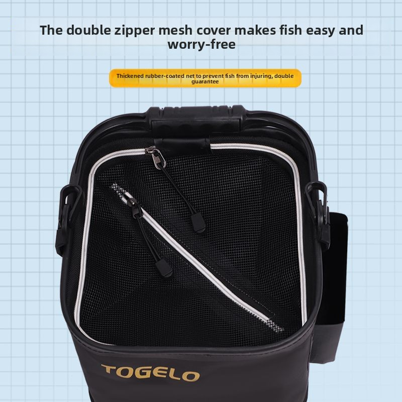 Fish bucket New folding fishin - đánh giá và giá Fishing Equipment In
