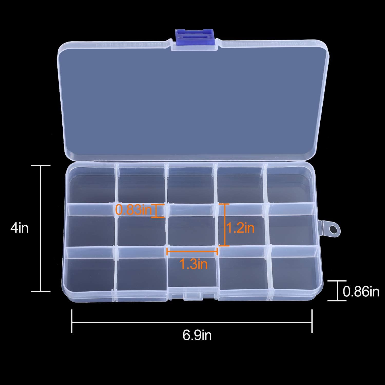 15 Grids Small Plastic Storage - đánh giá và giá Tackle Box