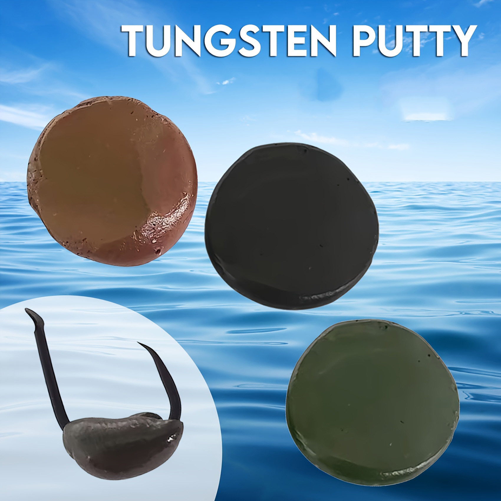 Tungsten Putty 0.5oz(15g) Tika - đánh giá và giá Tungsten Sinkers