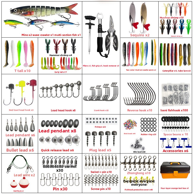 Large Four-Layer Outdoor Fishi - đánh giá và giá Tackle Box