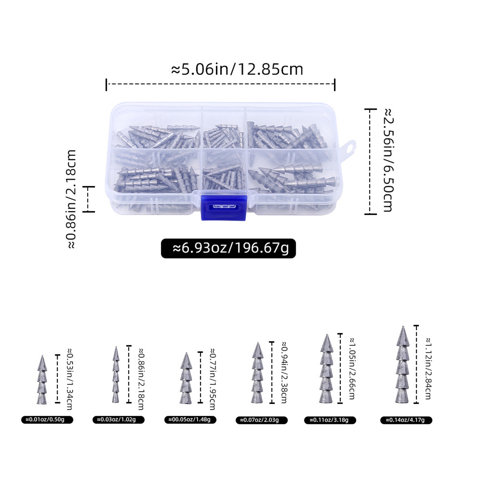 Tungsten Nail Weights 100 Kit  - đánh giá và giá Tungsten Sinkers