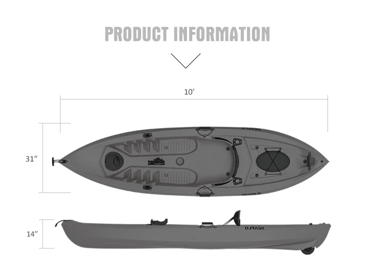 10ft 1 Person HDPE Plastic Boa - đánh giá và giá Fishing Equipment In