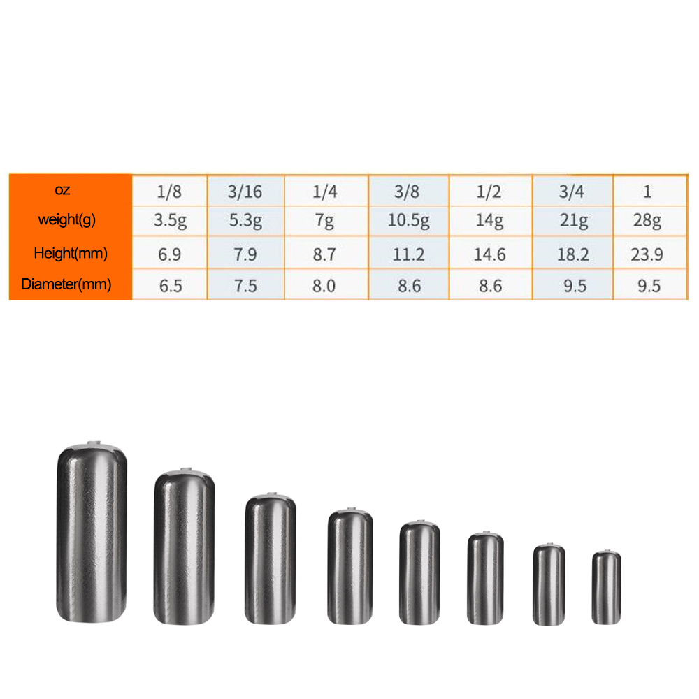 Tungsten Barrel Weights 3.5g5g - đánh giá và giá Tungsten Sinkers