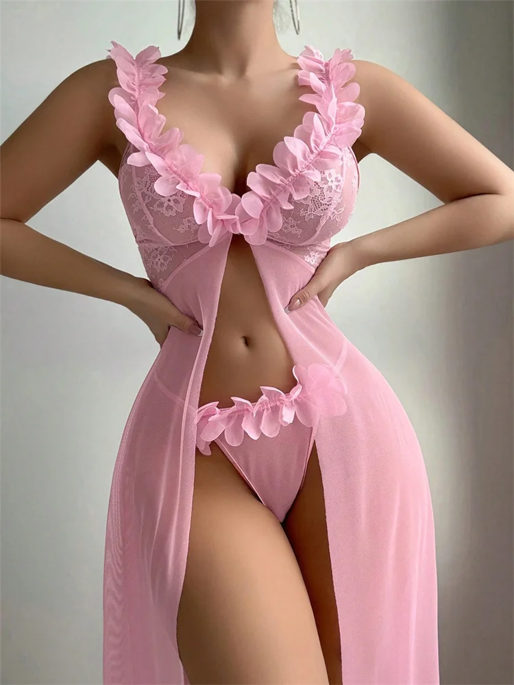 Pink Floral Sexy Nighties Wome - đánh giá và giá Waders