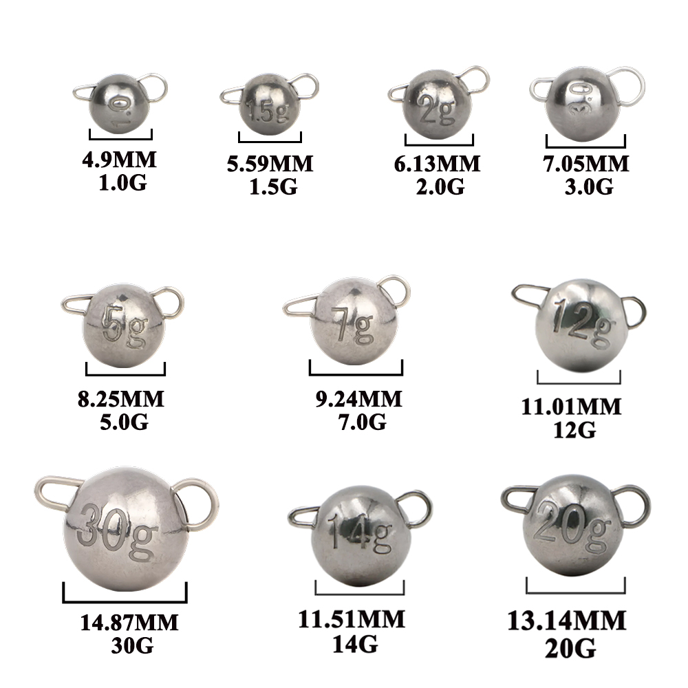 0.3-0.7g Fishing Tungsten Cheb - đánh giá và giá Tungsten Sinkers
