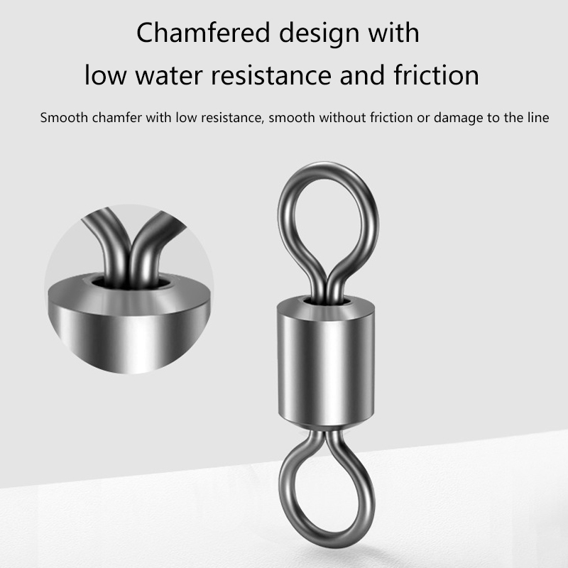 ★▲100Pcs Fishing Swivels Stain - đánh giá và giá Fishing Equipment In